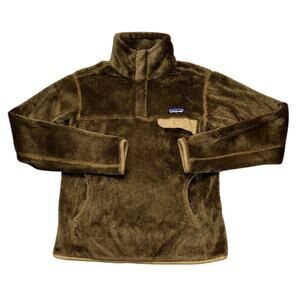 Patagonia Re-Tool Snap-T Brown Fleece Pullover Jacket Women's Medium